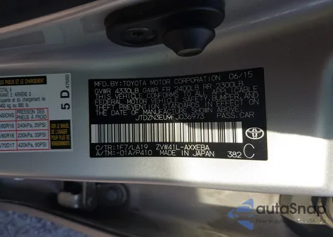 2015 Toyota Prius V Four from USA, damaged, VIN JTDZN3EU9FJ036973